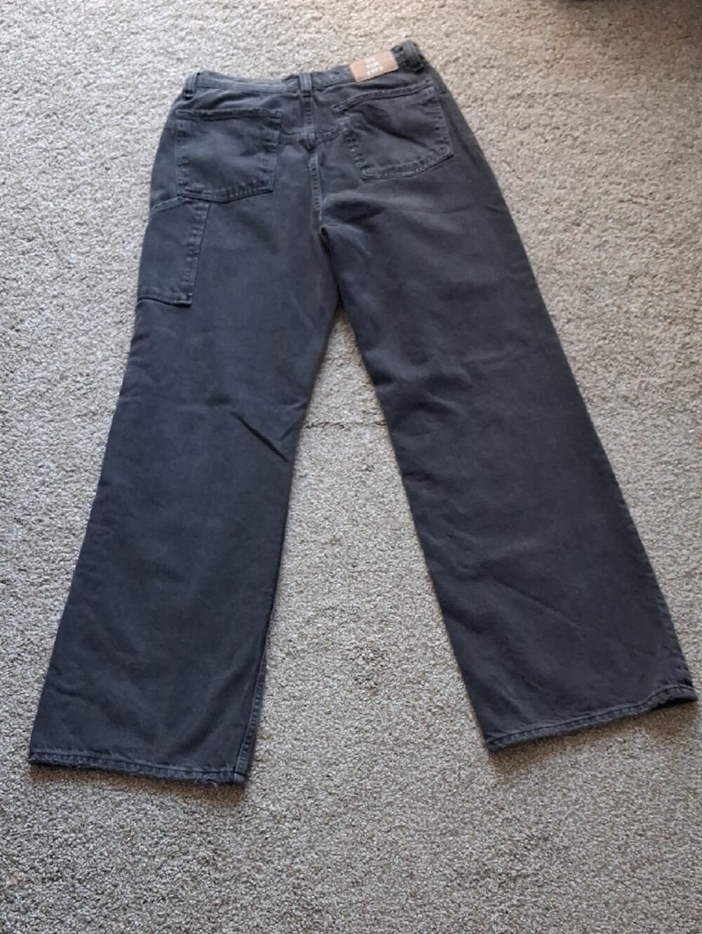 We The Free Women's Straight Leg Jeans in Washed Charcoal - Picture 5 of 10